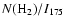 $N({\rm H}_2)/I_{175}$