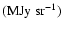 $\rm (MJy~ sr^{-1})$