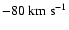 $-80\rm {~ km~ s^{-1}}$