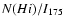 $N(H {\sc i})/I_{175}$