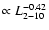 $\propto L_{2-10}^{-0.42}$
