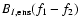 $B_{I,{\rm ens}}(f_1-f_2)$
