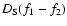 $D_{\rm S}(f_1-f_2)$