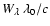 $W_\lambda~\lambda_0/c$