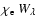$\chi_{\rm e}~W_\lambda$