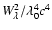 $\ensuremath{W_\lambda} ^2/\lambda_0^4 c^4$