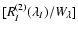 $[\ensuremath{R_{I}^{(2)}(\lambda_I)} /\ensuremath{W_\lambda} ]$