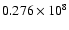 $0.276\times10^8$