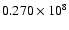 $0.270\times10^8$