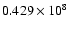 $0.429\times10^8$