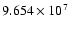 $9.654\times10^7$