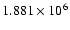 $1.881\times10^6$