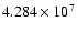 $4.284\times10^7$