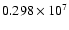 $0.298\times10^7$