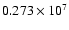 $0.273\times10^7$