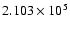 $2.103\times10^5$