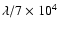 $\lambda/7\times 10^4$