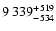 $\rm 9~339^{+519}_{-534}$
