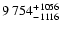 $\rm 9~754^{+1056}_{-1116}$