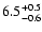 $\rm 6.5^{+0.5}_{-0.6}$