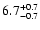 $\rm 6.7^{+0.7}_{-0.7}$
