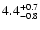 $\rm 4.4^{+0.7}_{-0.8}$