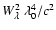 $\ensuremath{W_\lambda} ^2~\lambda_0^4/c^2$