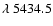 $\lambda~5434.5$