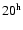 $20^{\rm h}$