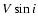 $V\sin i$