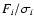 $F_{i}/\sigma_{i}$