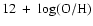 $12~+~{\rm log(O/H)}$