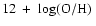 $\hbox{$12~+~{\rm log(O/H)}$ }$