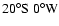 $\rm 20^\circ S\ 0^\circ W$