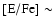 $\rm [E/Fe]\sim$