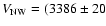 $V_{\rm NW} = (3386 \pm 20$