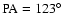 $\rm PA = 123\hbox {$^\circ $ }$