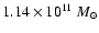 $1.14 \times10^{11} ~ {M}_\odot$