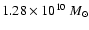 $1.28 \times10^{10} ~ {M}_\odot$