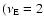$(\nu_{\rm E}=2$