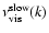 $\nu_{{\rm vis}}^{{\rm slow}}(k)$