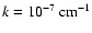 $k=10^{-7}~\rm {cm}^{-1}$