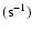 $(\rm {s}^{-1})$