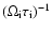 $(\Omega_{\rm i} \tau_{\rm i})^{-1}$