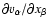 $\partial v_{\alpha}/\partial x_{\beta}$