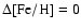$\rm\Delta [Fe/H]=0$