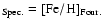 $_{\rm Spec.}=\rm [Fe/H]_{Four.}$