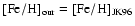 $\rm [Fe/H]_{our}=[Fe/H]_{JK96}$