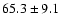 $65.3\pm 9.1$