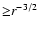 ${\ge} r^{-3/2}$